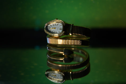 Luxe Oval Gold Watch Bracelet